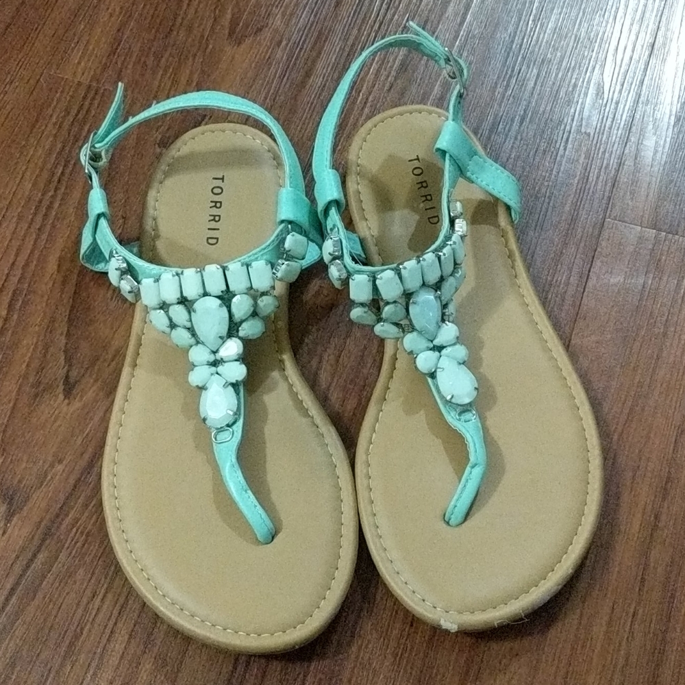 Teal Sandals
